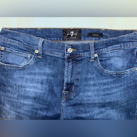 7 For All Mankind Men’s Blue Jeans Adrien Fit 36x32 - Picture 4 of 8